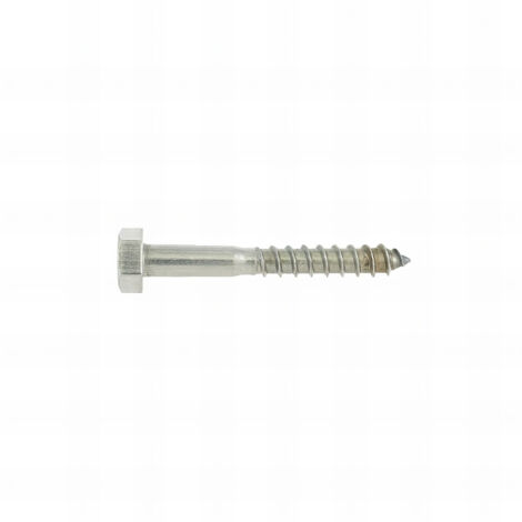 2 Vis Bois tête hexagonale DIN571 inox A2 8.0 X 80 mm