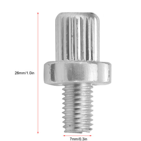 2 vis de réglage M7 pour leviers de frein de vélo, alliage aluminium argenté - pour vélo route et montagne