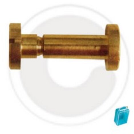 2 viti a cannocchiale   6x30 mm filettatura 5MA vite in ottone lucido