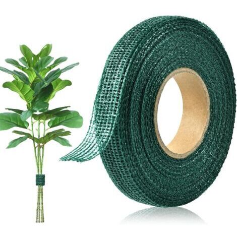 2 volumes, Attache Arbre 3 cm x 50 m, Liens pour Attacher les Plantes Vertes, Liens de Jardinage pour Ligatures, Sangles d'Arbre Ajustables pour Fixation des Plantes, Résistantes aux Intempéries