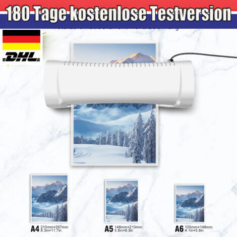 2-Walzen-System Laminiergerät thermische Laminiermaschine 280 mm/min 14" 360Watt