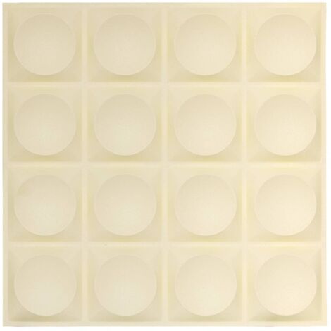 2 Wandsticker Oren rund 50x50cm weiß - Atmosphera créateur d'intérieur