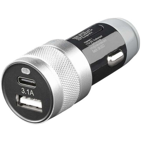 2 wege usb ladegerat typ a c 12v24v 3100ma