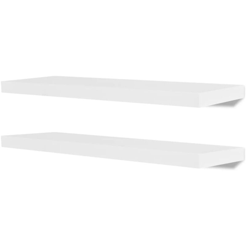 Vidaxl - Wall Shelves 4 pcs White 80 cm