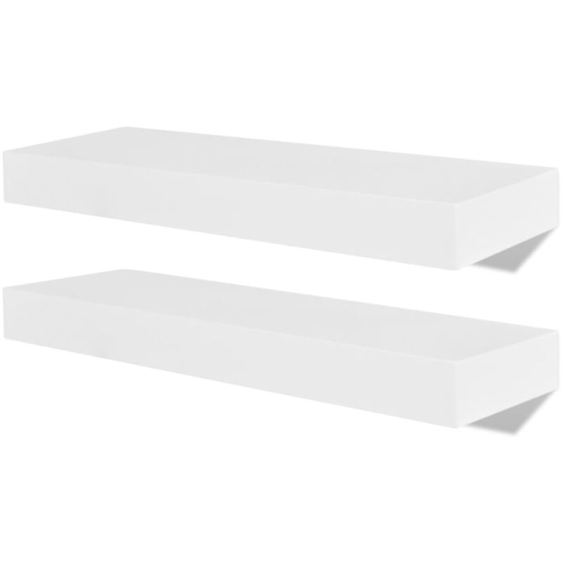 Vidaxl - Wall Shelves 4 pcs White 40 cm