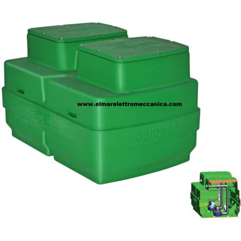 2 x 0,5 HP GEO500 GM10 Stazione Raccolta 500 l Acque Chiare CALPEDA