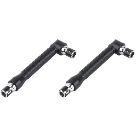 2 x 1/4-inch L-shaped double-headed hex keys with 90-degree right-angle screwdriver bits