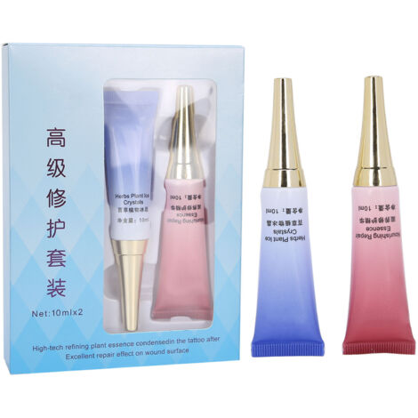2 x 10ml Sérum Réparateur Anti-Cicatrices pour Sourcils Microblading, Soin Post-Semi-Permanent