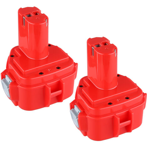 2 x 12V 4.8Ah NI-MH Ersatzakku für Makita PA12 1220 1222 1233S 1233SA 1233SB 1234 1235 1235B 1235F 192696-2 192698-8 19269 8-A 193138-9 1939-5 ML120 Akku-Elektrowerkzeug