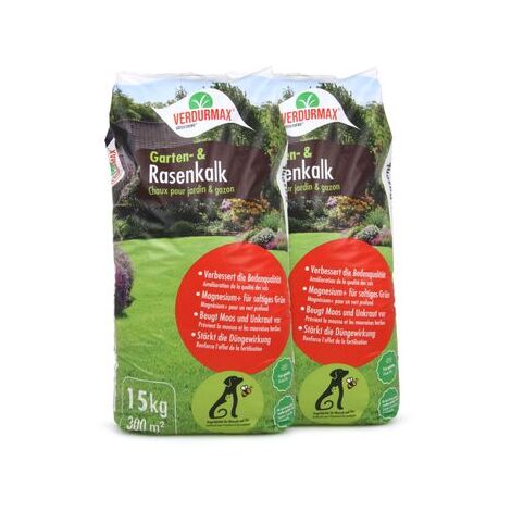 2 x 15 kg VERDURMAX® Garten- und Rasenkalk