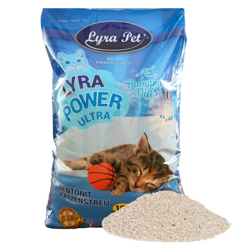 Litière pour chat Lyra Pet Lyra Power ultra excellente, 15 litres