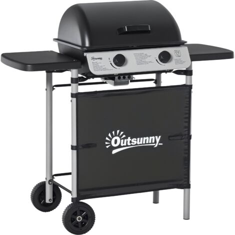 2 x 2.8kW Burner Gas BBQ - Grey
