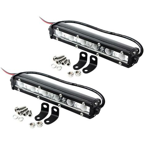 2 x 36 W 7 Zoll LED-Arbeitslichtleiste Spot-Fahrnebelscheinwerfer Off-Road-SUV-LKW 6000 K