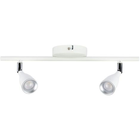 2 X 4.5W LAMPADA DA PARETE  LUCE BIANCO NATURALE CORPO BIANCO 4000K                                      - Luce NATURALE
