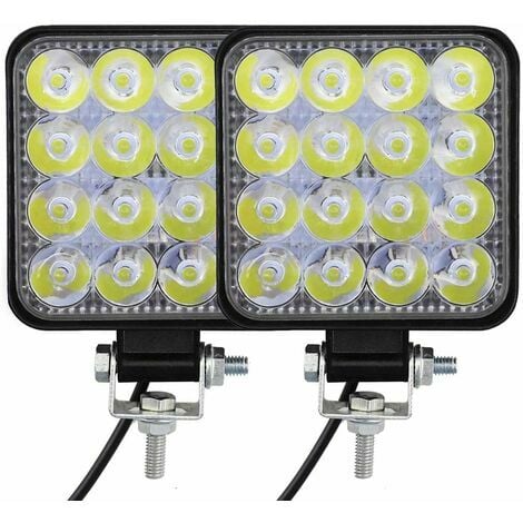 2 x 48W projecteur de travail feux tout-terrain LED feux de voiture feux de travail phares de voiture feux de révision pour SUV UTV feux de travail tracteur pelle camions