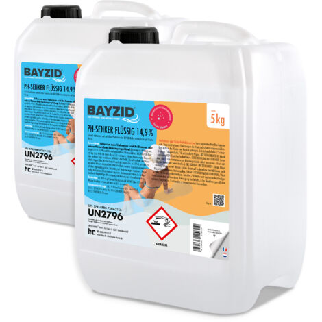 2 x 5 kg Bayzid pH moins liquide 14,9%