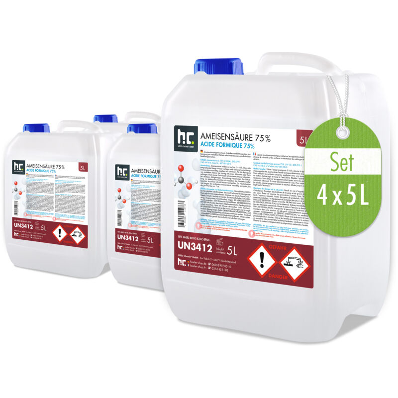 Höfer Chemie Acide formique 75% Höfer Chemie® qualite technique en bidon de 5 l 20 l (en)