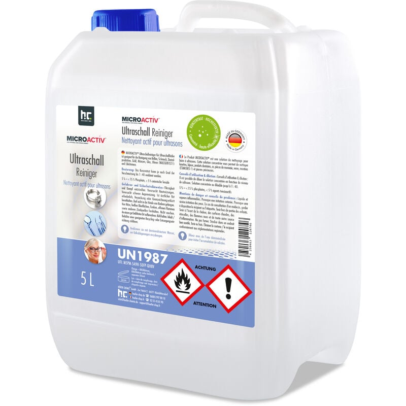 Produit detergent ultrason Microactiv® en bidon de 5 L5