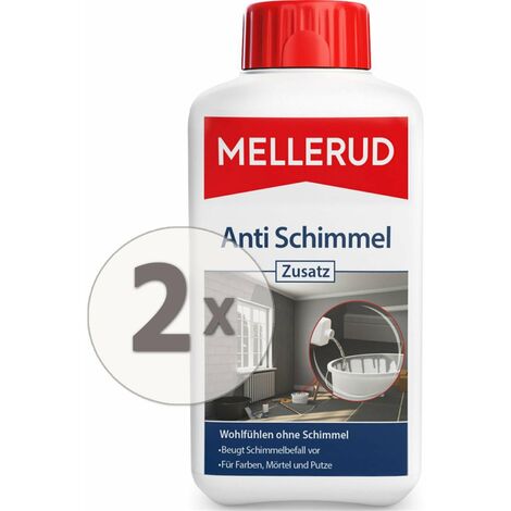 2 x 500 ml Mellerud Anti Schimmel Zusatz pilzhemmend & vorbeugend