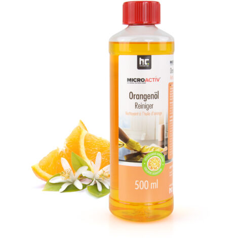 2 x 500 ml Nettoyant Concentré à l'Huile d'Orange MICROACTIV - Nettoyant Universel & Dégraissant au Parfum Frais d'Orange - Fabriqué en Allemagne