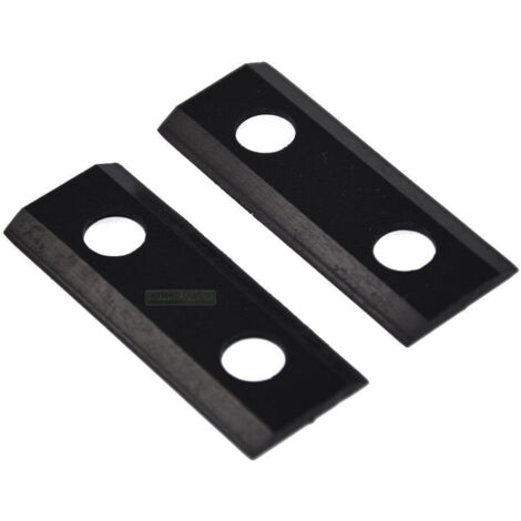 2 X 6,4 CM lame de broyeur / déchiqueteur à bois pour ATIKA Rasant Junior Swing Bauspar MH E-Flor Diana Biolux