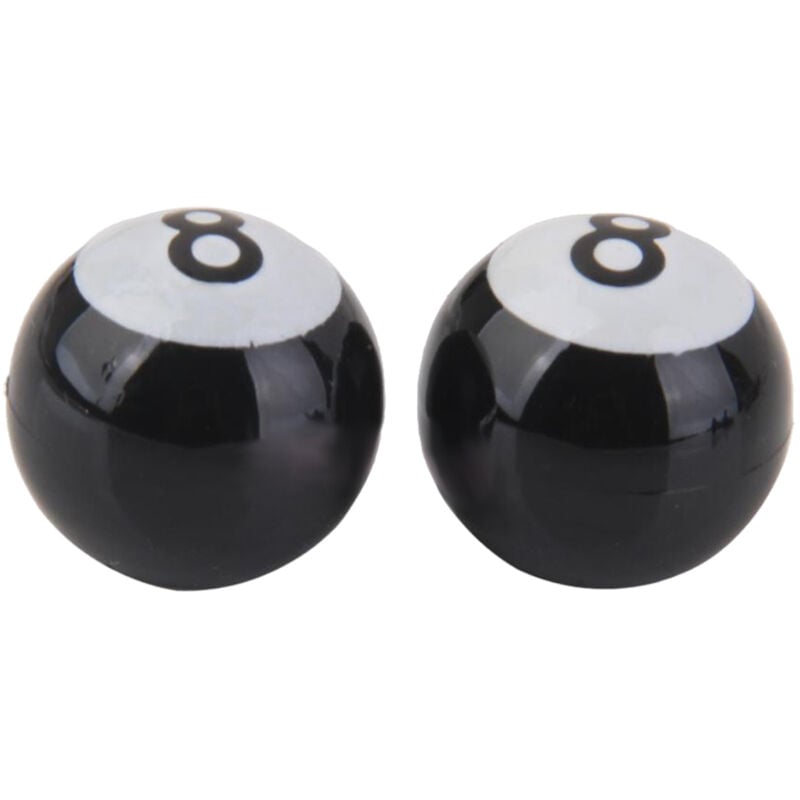 Image of Tlily - 2 x . 8 Ball Motorrad Fahrradreifen Rad Vorbau Luftventil Staubkappenabdeckung