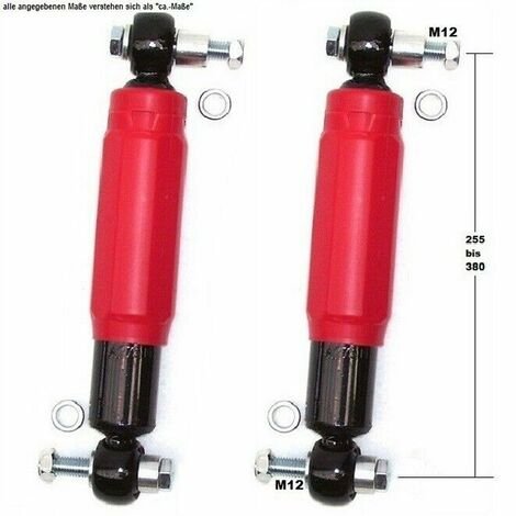 2 x Achsstoßdämpfer A27514 Anhängerstoßdämpfer 2000/4000kg QUADRA ROT Knott Alko