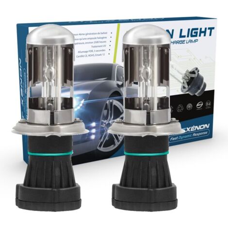 2 x Ampoule H4-3 55W 4300K xénon pour kit HID