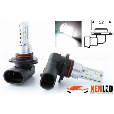 2 x Ampoules 12 LED SS HP - HB4 9006 - 120lms - P22d 12V - Blanc
