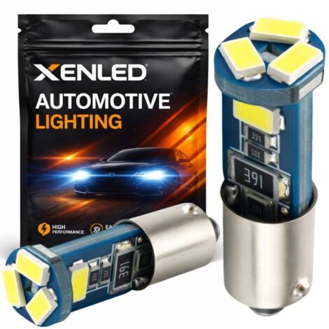 2 x AMPOULES 5 LEDS (5730) CANBUS SSMG T4W BA9S - Blanc - 12V