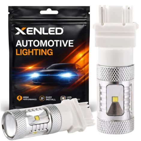 2 x Ampoules 6 LED CREE 30W - P27W - Haut de Gamme - 12V Ampoule de signalisation / feux de recul - Blanc