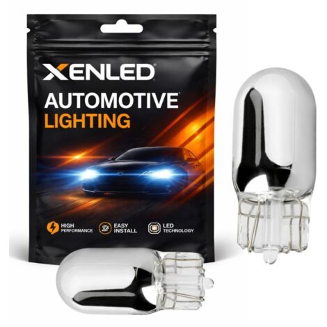 2 x ampoules de clignotant chrome WY5W - Ergots T10 Lampe halogène 5W - orange