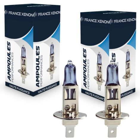 2 x Ampoules H1 55W 12V SUPER WHITE - FRANCE-XENON