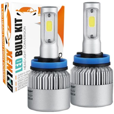 2 x Ampoules H11 LED HeadLight 75W - 6500K - 8000 Lumens Lampe de voiture LED