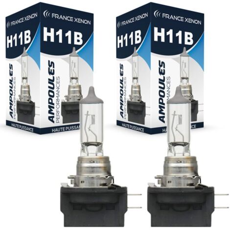 2 x Ampoules H11B 55W 12V Halogène ORIGINE - FRANCE-XENON