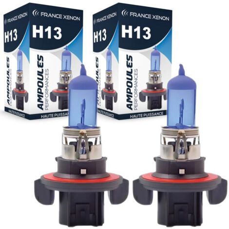 2 x Ampoules H13 60/55W 12V SUPER WHITE - FRANCE-XENON