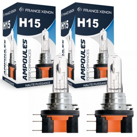 2 x Ampoules H15 15/55W ORIGINE - FRANCE-XENON - OEM - ampoule halogène