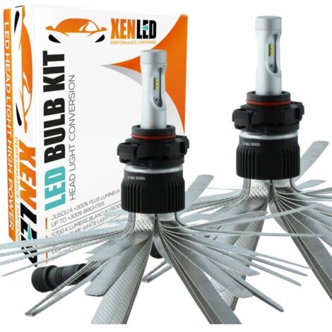 2 x Ampoules H16 LED 5202 XL6S 55W - 4600 Lumens haute puissance CANBUS - 12V/24V