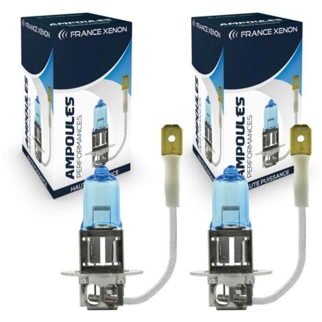2 x Ampoules H3 7500K 55W PLASMA HOD - FRANCE-XENON - PK22S
