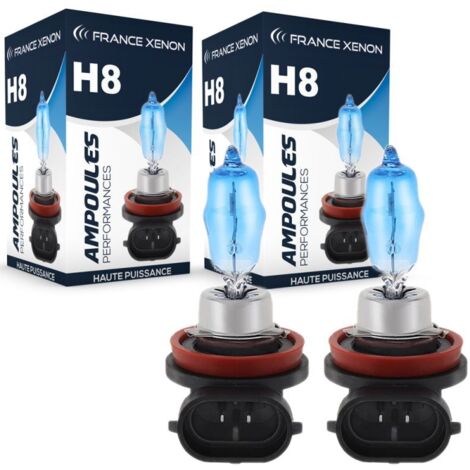 2 x Ampoules H8 35W 6000K HOD Xtrem - FRANCE-XENON - Ampoules halogène d'origine 12V
