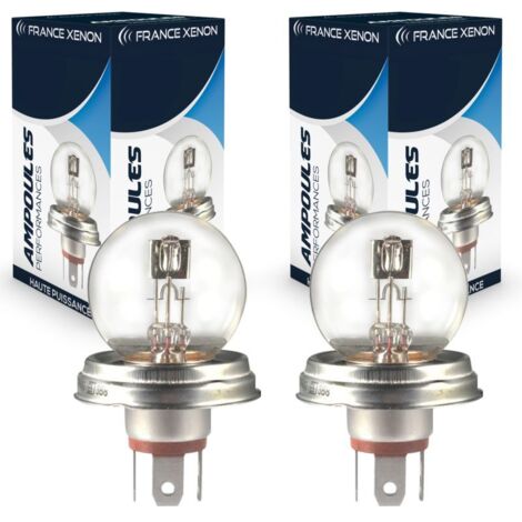 2 x Ampoules R2 P45t 45/40W 12V Origine - FRANCE-XENON - Lampes de rechange halogène plug&play