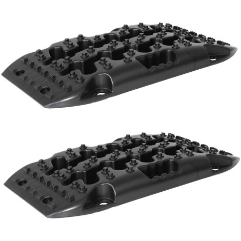 2 x Anfahrhilfe 58 x 30 x 7 cm 5 t Tragkraft Sandboards Offroad Traktionshilfe Schnee stapelbar