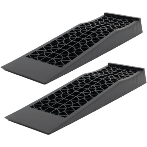 2 x Auffahrrampe 70 x 20 x 8 cm 5 t Traglast Ausgleichskeil Kunststoff für PKW Wohnwagen Auffahrkeil