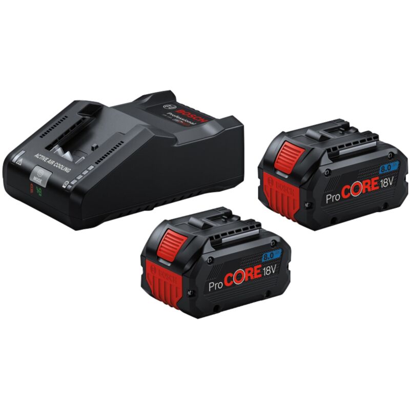 Bosch ProCORE18V 8.0Ah Batteries & Charger Starter Kit 18V