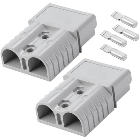 2 x Car Battery Terminal Connectors, 120A 600V Quick Battery Connector Socket, Car Quick Battery Lug, for Motorhome, Caravan and Large Electric Machines