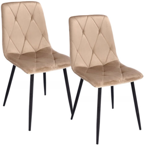 2 x chaises PIADO beiges (jeu de pieds + vis)