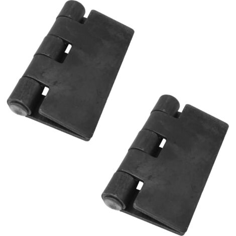 2 x charnière à souder, acier massif, 127x127x4 mm, pour portail lourd, usage industriel