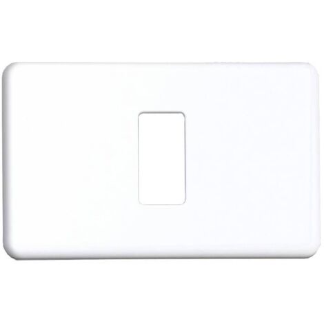 2 x COPRINTERRUTTORE PLASTICA 1P BIANCO