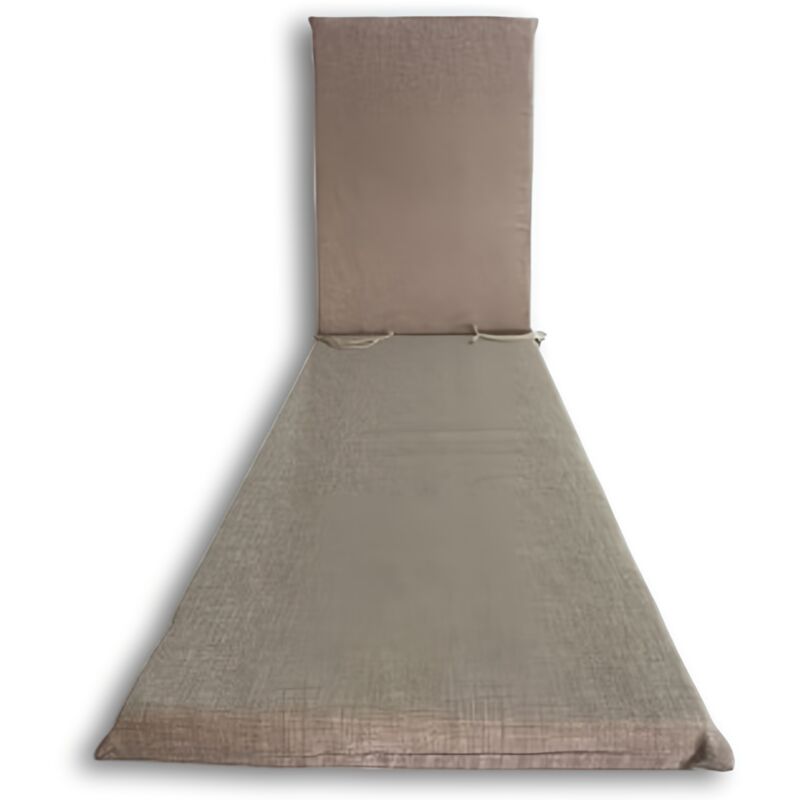 Ferramenta1.com - Coussin Garden Lit H.4,5 cm 180x60, Beige, Gris et Ecru, Confortable et Résistant - colore: beige