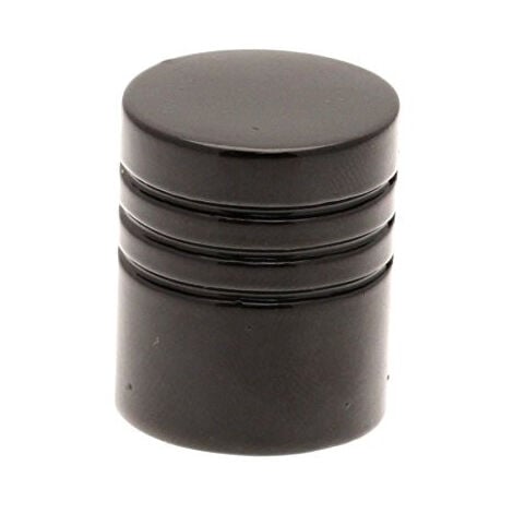 HOMEMAISON 2 X Embout Tringle à Rideaux Teil Noir - Ateliers28